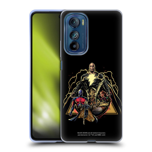 Black Adam Graphics Group Soft Gel Case for Motorola Edge 30