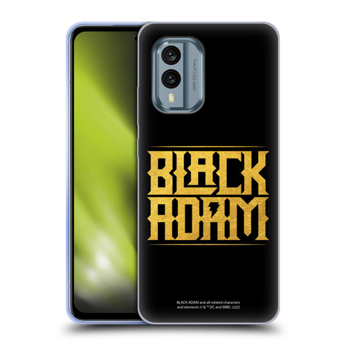 Black Adam Graphics Logotype Soft Gel Case for Nokia X30