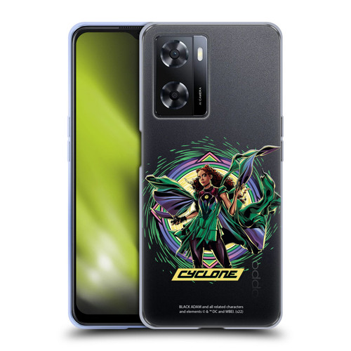 Black Adam Graphics Cyclone Soft Gel Case for OPPO A57s