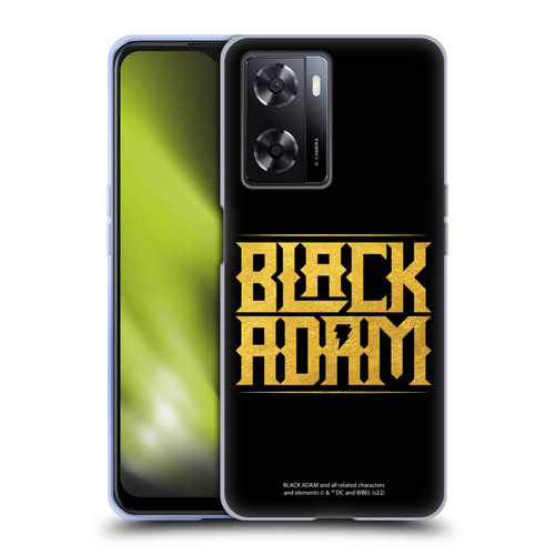 Black Adam Graphics Logotype Soft Gel Case for OPPO A57s