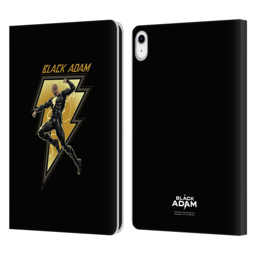 Black Adam Graphics Black Adam 2 Leather Book Wallet Case Cover For Apple iPad 10.9 (2022)