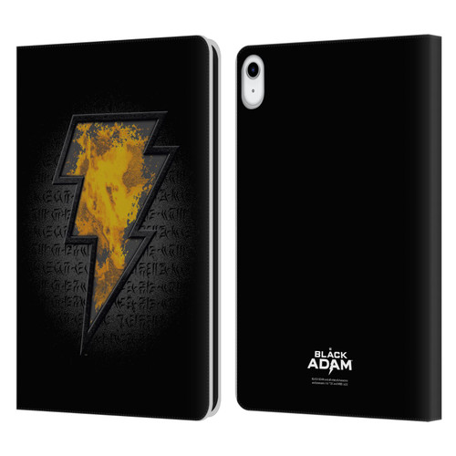 Black Adam Graphics Icon Leather Book Wallet Case Cover For Apple iPad 10.9 (2022)