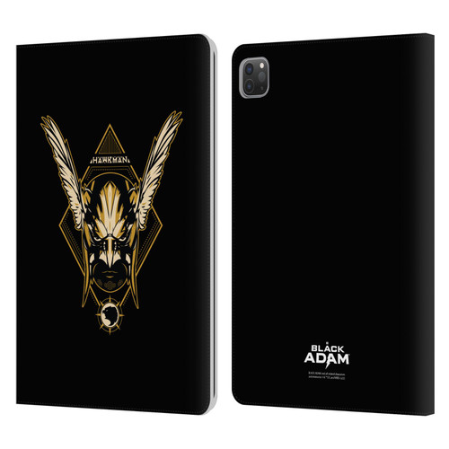 Black Adam Graphics Hawkman Leather Book Wallet Case Cover For Apple iPad Pro 11 2020 / 2021 / 2022