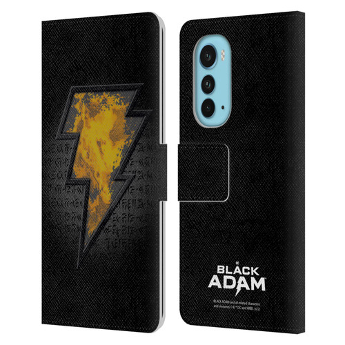Black Adam Graphics Icon Leather Book Wallet Case Cover For Motorola Edge (2022)