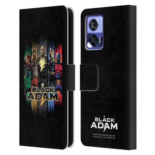 Black Adam Graphics Group Leather Book Wallet Case Cover For Motorola Edge 30 Neo 5G