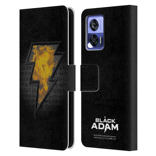 Black Adam Graphics Icon Leather Book Wallet Case Cover For Motorola Edge 30 Neo 5G