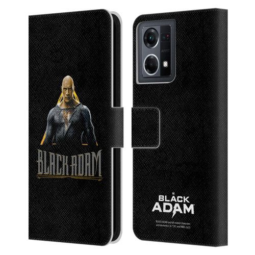 Black Adam Graphics Black Adam Leather Book Wallet Case Cover For OPPO Reno8 4G