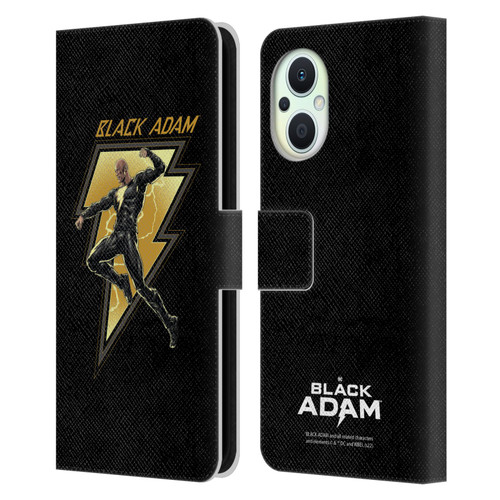 Black Adam Graphics Black Adam 2 Leather Book Wallet Case Cover For OPPO Reno8 Lite