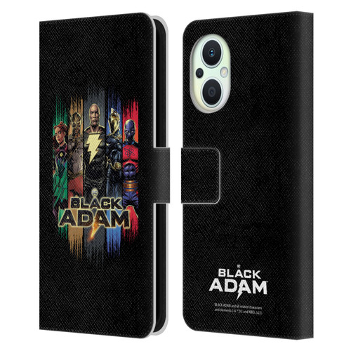 Black Adam Graphics Group Leather Book Wallet Case Cover For OPPO Reno8 Lite