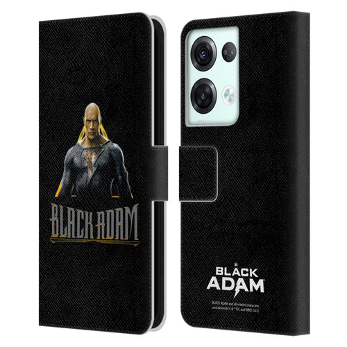 Black Adam Graphics Black Adam Leather Book Wallet Case Cover For OPPO Reno8 Pro