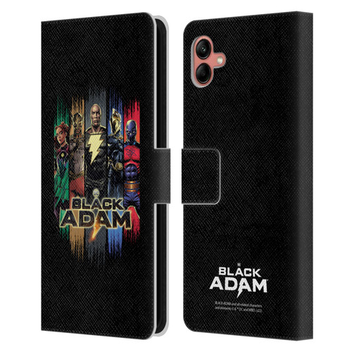Black Adam Graphics Group Leather Book Wallet Case Cover For Samsung Galaxy A04 (2022)