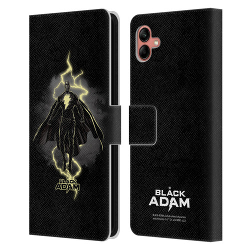 Black Adam Graphics Lightning Leather Book Wallet Case Cover For Samsung Galaxy A04 (2022)