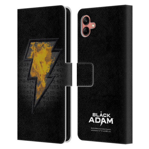 Black Adam Graphics Icon Leather Book Wallet Case Cover For Samsung Galaxy A04 (2022)