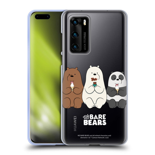 We Bare Bears Character Art Group 2 Soft Gel Case for Huawei P40 5G