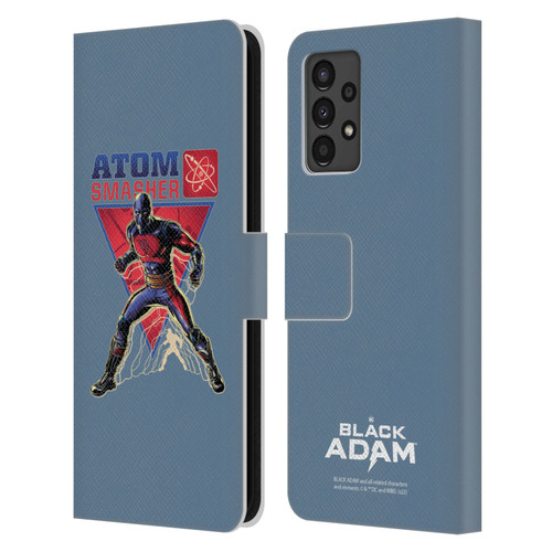 Black Adam Graphics Atom Smasher Leather Book Wallet Case Cover For Samsung Galaxy A13 (2022)