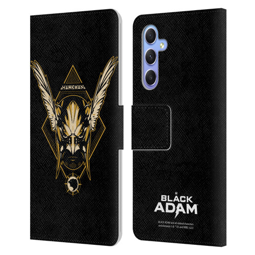 Black Adam Graphics Hawkman Leather Book Wallet Case Cover For Samsung Galaxy A34 5G