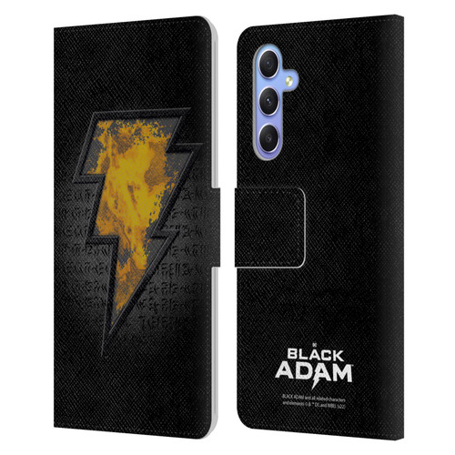 Black Adam Graphics Icon Leather Book Wallet Case Cover For Samsung Galaxy A34 5G