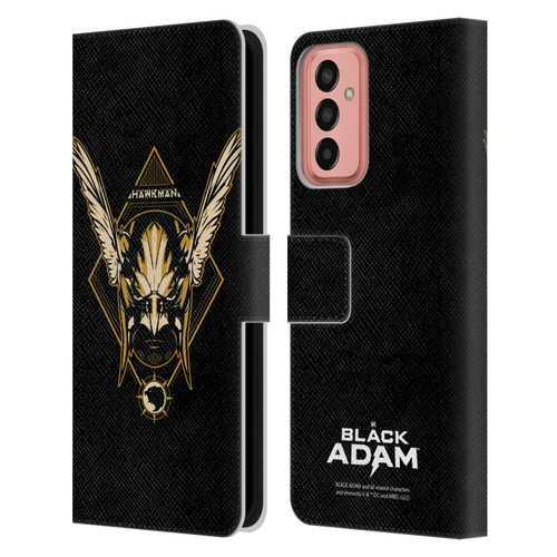 Black Adam Graphics Hawkman Leather Book Wallet Case Cover For Samsung Galaxy M13 (2022)