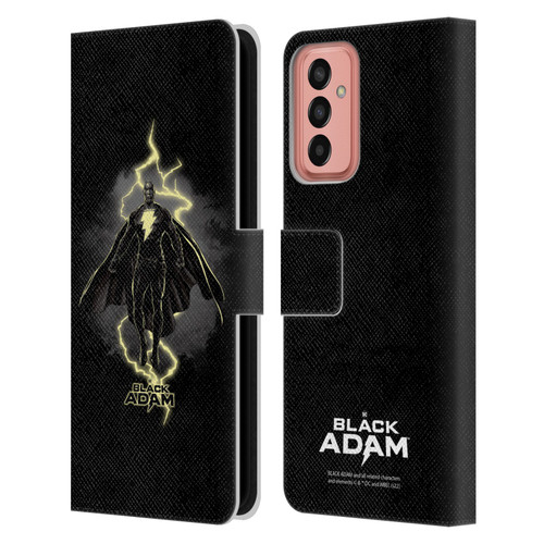 Black Adam Graphics Lightning Leather Book Wallet Case Cover For Samsung Galaxy M13 (2022)