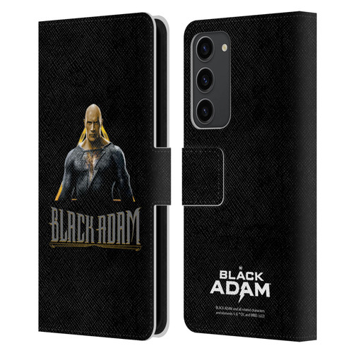 Black Adam Graphics Black Adam Leather Book Wallet Case Cover For Samsung Galaxy S23+ 5G