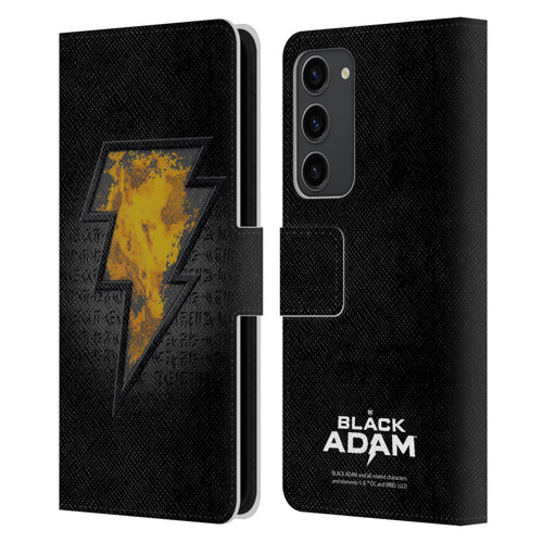 Black Adam Graphics Icon Leather Book Wallet Case Cover For Samsung Galaxy S23+ 5G