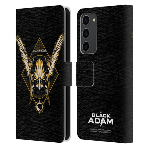 Black Adam Graphics Hawkman Leather Book Wallet Case Cover For Samsung Galaxy S23+ 5G