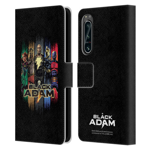 Black Adam Graphics Group Leather Book Wallet Case Cover For Sony Xperia 5 IV