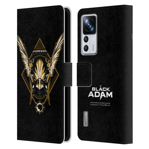 Black Adam Graphics Hawkman Leather Book Wallet Case Cover For Xiaomi 12T Pro