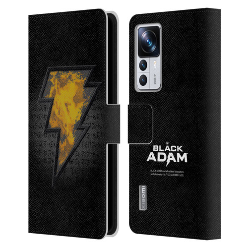 Black Adam Graphics Icon Leather Book Wallet Case Cover For Xiaomi 12T Pro