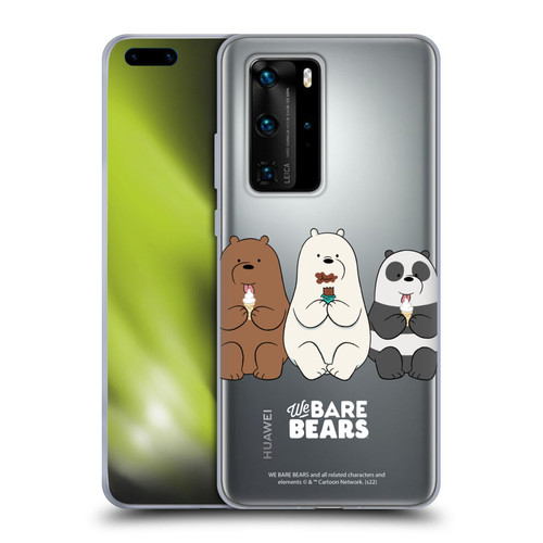 We Bare Bears Character Art Group 2 Soft Gel Case for Huawei P40 Pro / P40 Pro Plus 5G