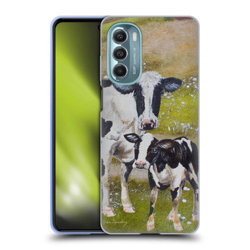Lisa Sparling Creatures Two Cows Soft Gel Case for Motorola Moto G Stylus 5G (2022)