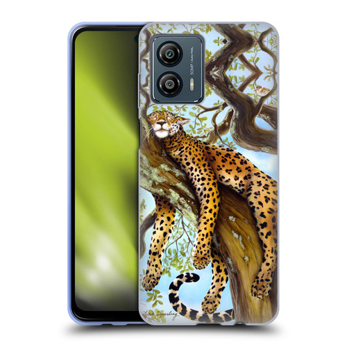 Lisa Sparling Creatures Leopard Soft Gel Case for Motorola Moto G53 5G