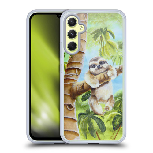 Lisa Sparling Creatures Cutest Sloth Soft Gel Case for Samsung Galaxy A34 5G