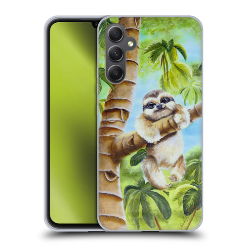 Lisa Sparling Creatures Cutest Sloth Soft Gel Case for Samsung Galaxy A34 5G