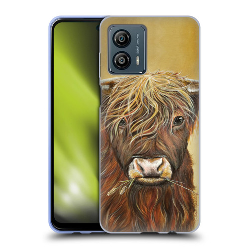 Lisa Sparling Creatures Highland Cow Fireball Soft Gel Case for Motorola Moto G53 5G