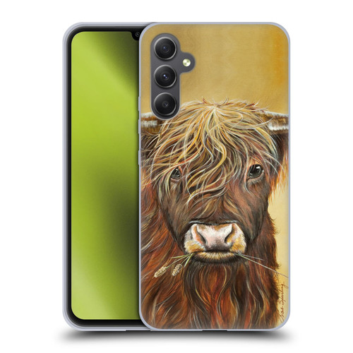 Lisa Sparling Creatures Highland Cow Fireball Soft Gel Case for Samsung Galaxy A34 5G