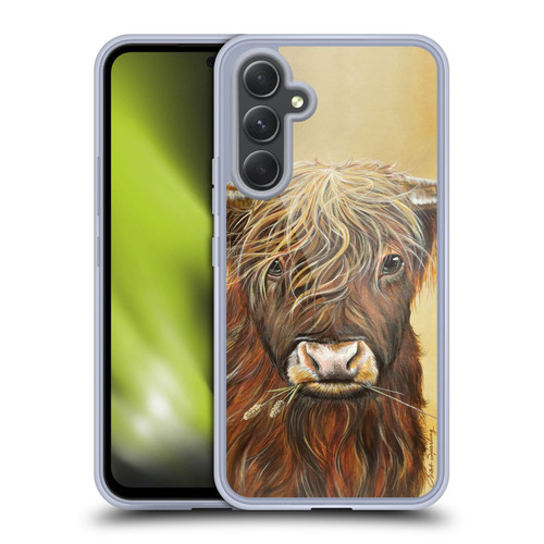 Lisa Sparling Creatures Highland Cow Fireball Soft Gel Case for Samsung Galaxy A54 5G