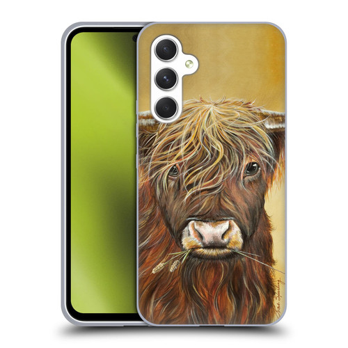 Lisa Sparling Creatures Highland Cow Fireball Soft Gel Case for Samsung Galaxy A54 5G