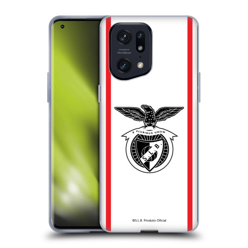 S.L. Benfica 2021/22 Crest Kit Away Soft Gel Case for OPPO Find X5 Pro