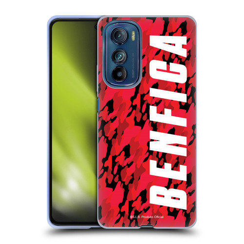 S.L. Benfica 2021/22 Crest Camouflage Soft Gel Case for Motorola Edge 30