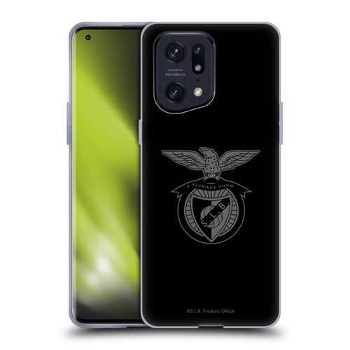 S.L. Benfica 2021/22 Crest Black Soft Gel Case for OPPO Find X5 Pro