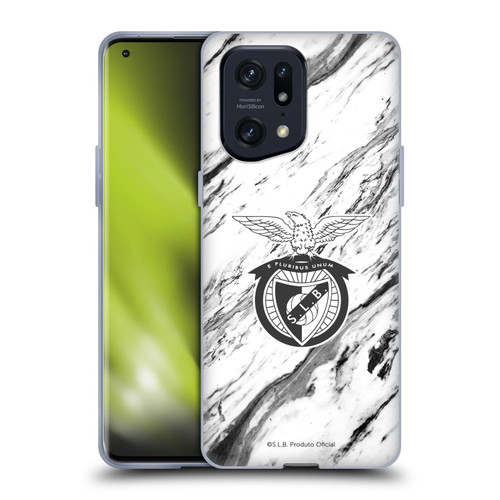 S.L. Benfica 2021/22 Crest Marble Soft Gel Case for OPPO Find X5 Pro