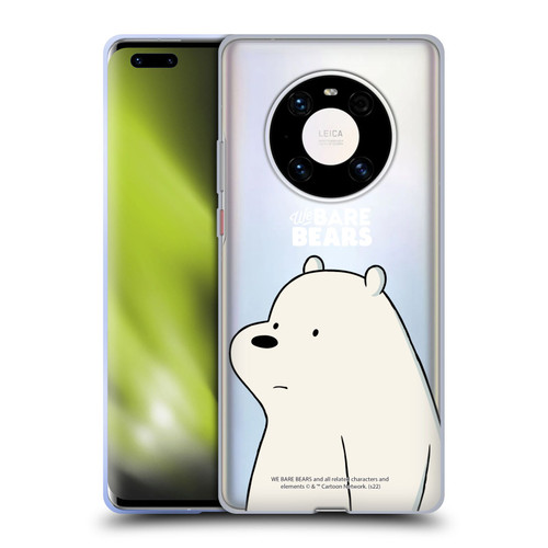 We Bare Bears Character Art Ice Bear Soft Gel Case for Huawei Mate 40 Pro 5G