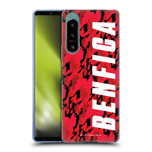 S.L. Benfica 2021/22 Crest Camouflage Soft Gel Case for Sony Xperia 5 IV