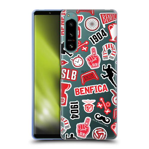 S.L. Benfica 2021/22 Crest Stickers Soft Gel Case for Sony Xperia 5 IV