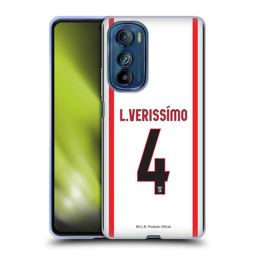 S.L. Benfica 2021/22 Players Away Kit Lucas Veríssimo Soft Gel Case for Motorola Edge 30