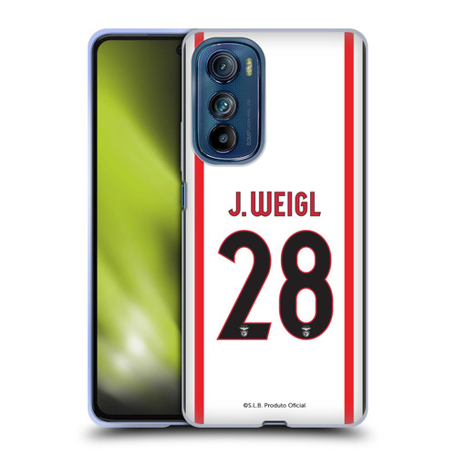 S.L. Benfica 2021/22 Players Away Kit Julian Weigl Soft Gel Case for Motorola Edge 30
