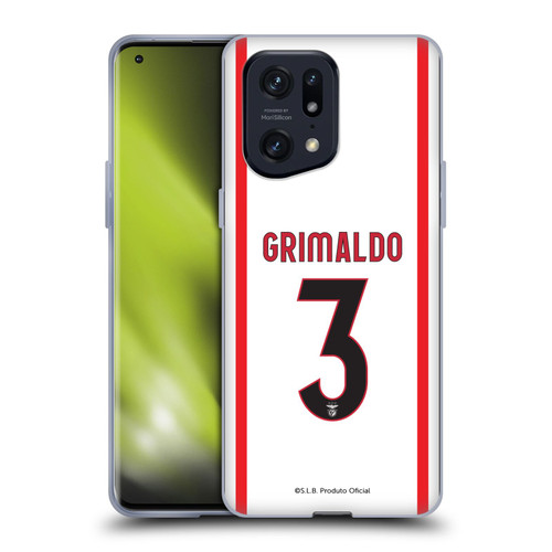 S.L. Benfica 2021/22 Players Away Kit Álex Grimaldo Soft Gel Case for OPPO Find X5 Pro