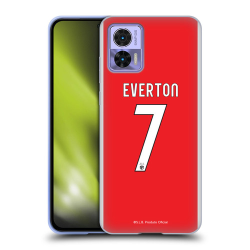 S.L. Benfica 2021/22 Players Home Kit Everton Soares Soft Gel Case for Motorola Edge 30 Neo 5G