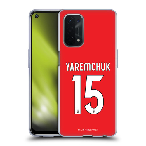 S.L. Benfica 2021/22 Players Home Kit Roman Yaremchuk Soft Gel Case for OPPO A54 5G